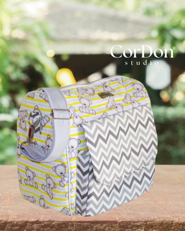 Bolsa passeio do bebê ursinho - Apostila com modelagem em PDF