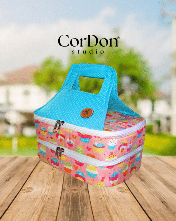 Frasqueira Térmica Dupla Cupcake com térmico - Apostila com modelagem em PDF