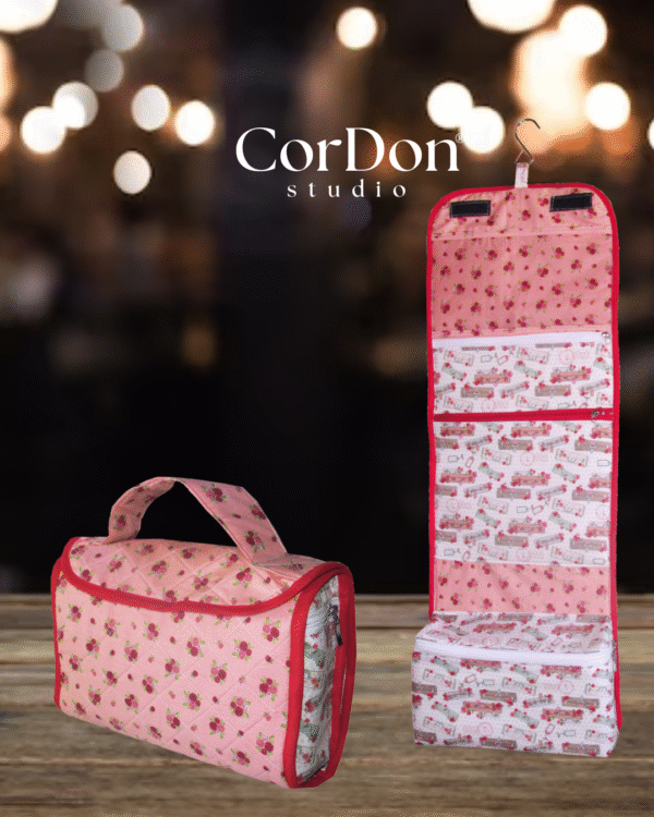Necessaire Floral Boa Viagem - Apostila com modelagem em PDF