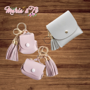 Molde Chaveirinho AirPods (2 tamanhos) e Chaveiro Porta Moedas - Apostila com modelagem em PDF