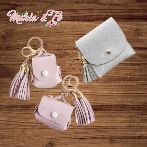 Molde Chaveirinho AirPods (2 tamanhos) e Chaveiro Porta Moedas - Apostila com modelagem em PDF